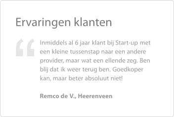 Beoordeling Start-up van klant 6