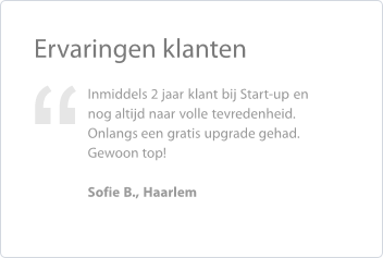 Beoordeling Start-up van klant 8